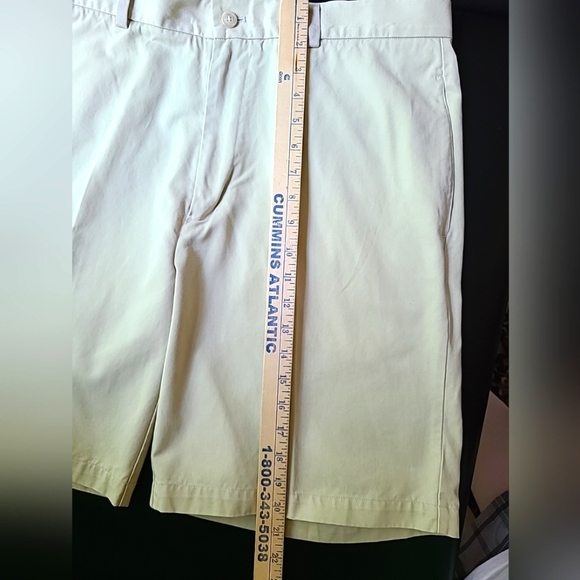 Daniel Bishop Shorts Men's 38 Tan Cotton Blend Flat Front Stay Tucked Waistband - Picture 3 of 9